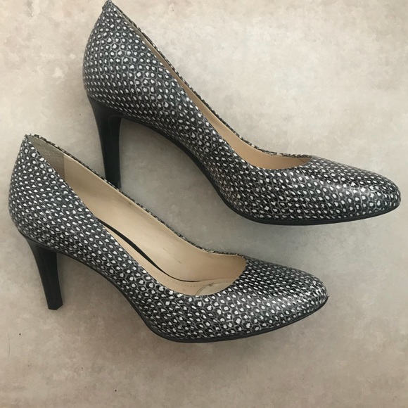 Alex Marie Shoes - Leather Ella Faux Snakeskin Pumps